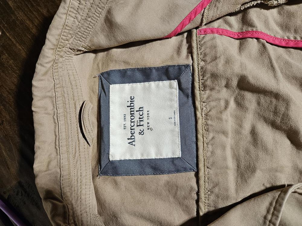 EUC Abercrombie & Fitch Khaki Size Small Jacket - Picture 7 of 7